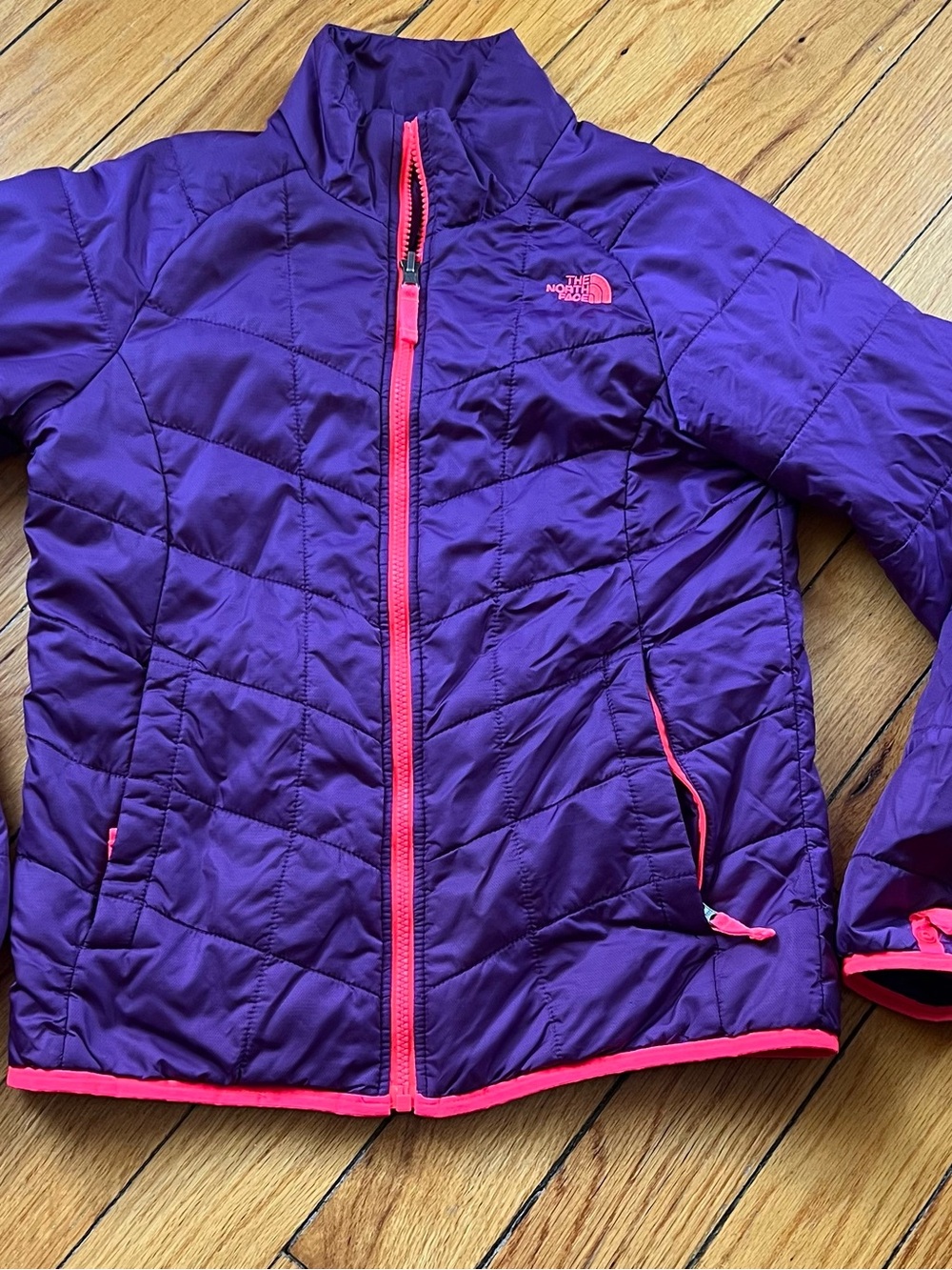 The North FacePurple Insulated Jacket with Pink Trim
